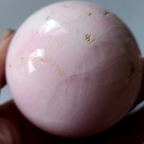 Peruvian Pink Opal Sphere Natural Unique 💓 - Picture 5 of 8